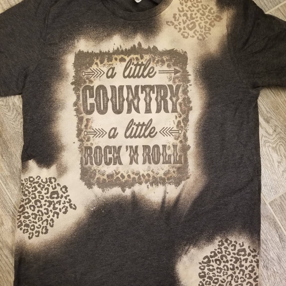 Bleached Little country little rock n roll tee